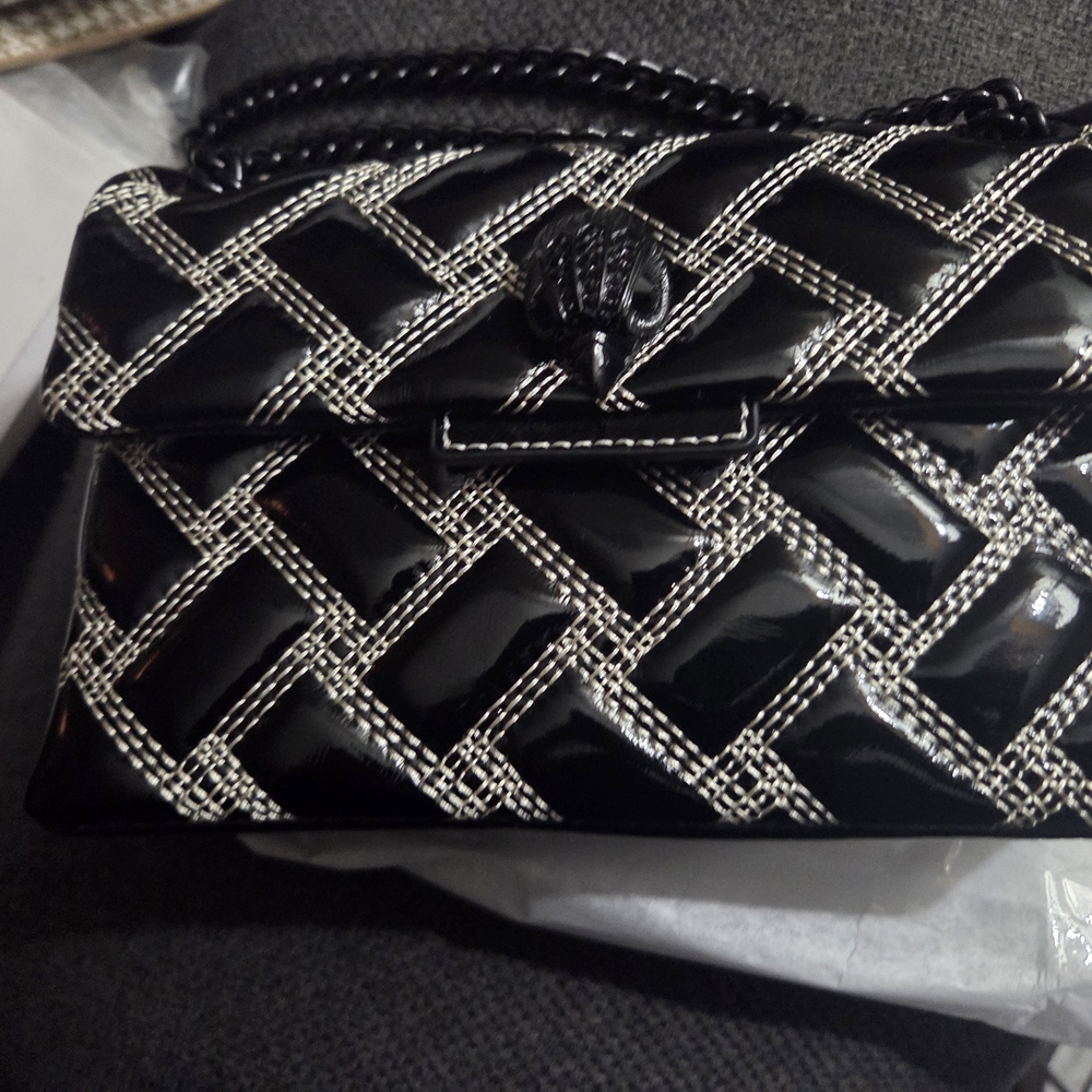 Black Patent Leather Handbag